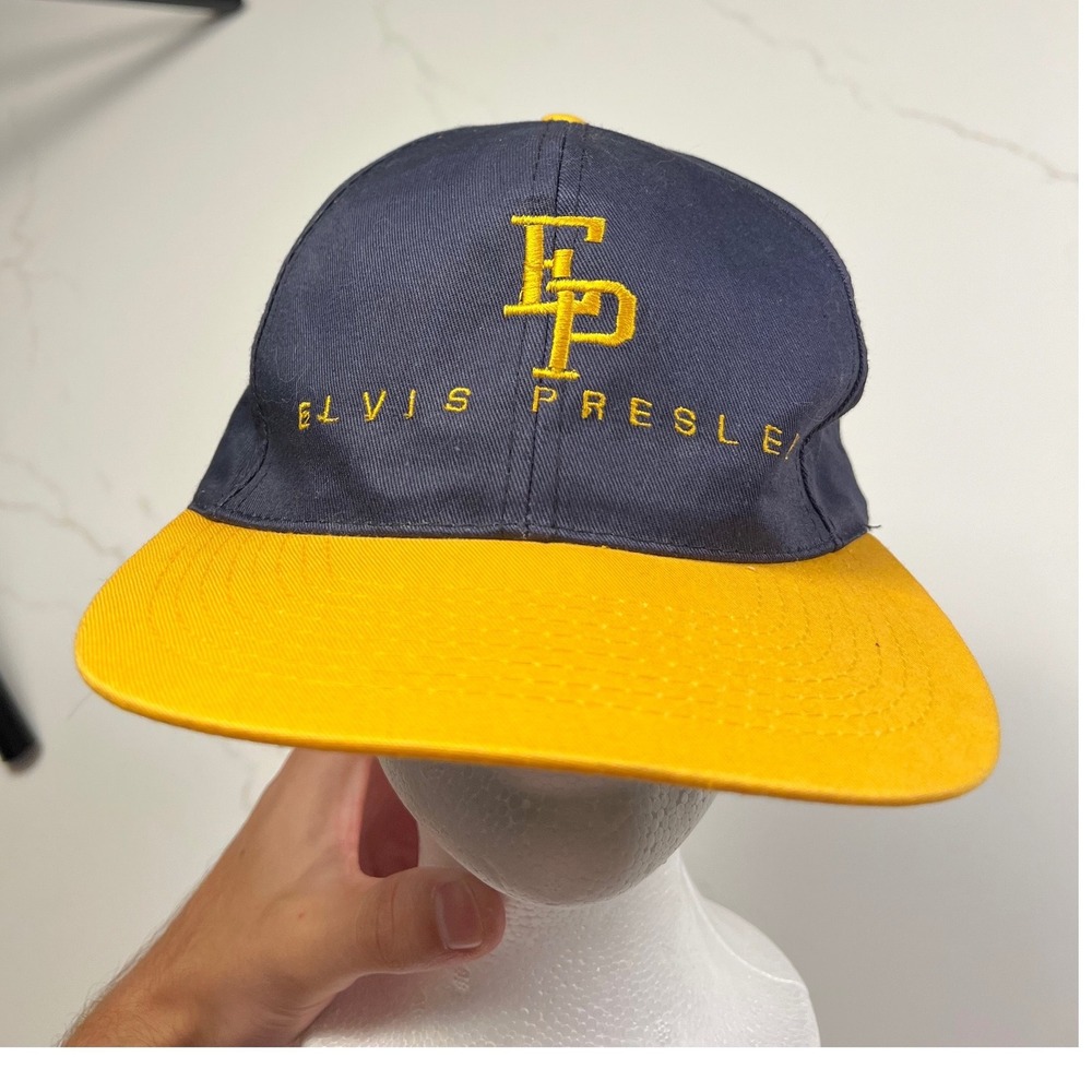 Elvis Presley Hat Mens vintage 90s EP Logo Snapback Baseball Cap